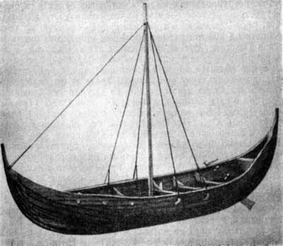 Модель небольшого кнорре из Скуллелева