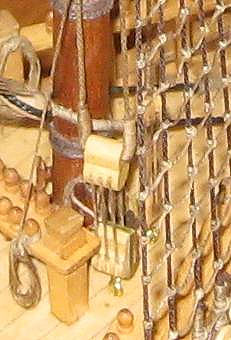 San Martin OcCre. Проводка фалов нижних реев San Martin OcCre. Проводка фалов нижних реев