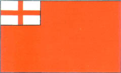 Красный кормовой флаг 1620—1707 гг Красный кормовой флаг 1620—1707 гг