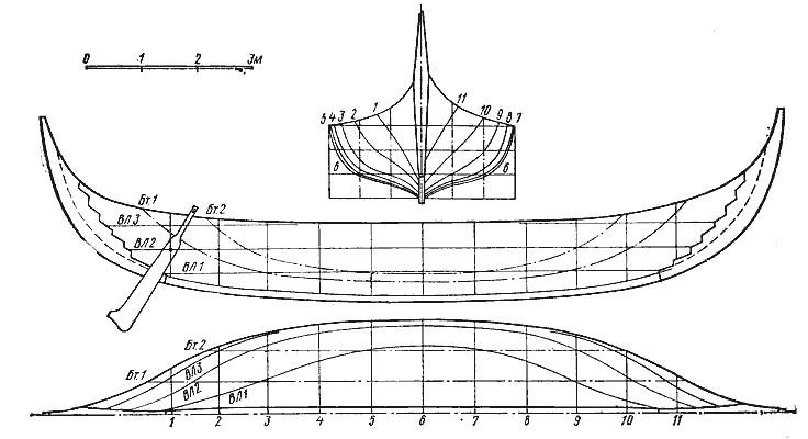 Чертёж судна из Скуллелева