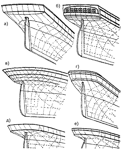 Кормовая конечность клиперов: