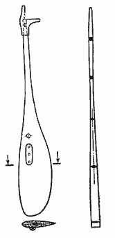 Уключина, вырезанная из сучка-вилки