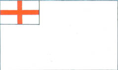 Белый кормовой флаг 1630—1702 гг. Белый кормовой флаг 1630—1702 гг.