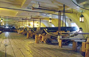 Орудия установленные на английский манер