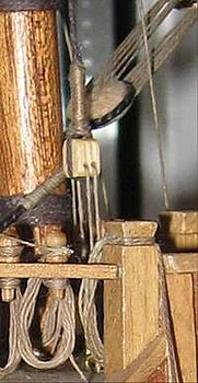 San Martin OcCre. Набивка грот-стень-штага на модели San Martin OcCre. Набивка грот-стень-штага на модели