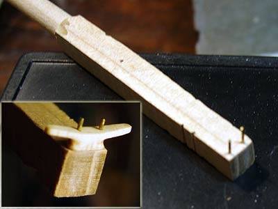 Держатель и утка после обработки на нем