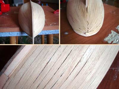 Artesania Latina Bremen Черновая обшивка