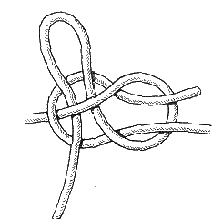 Развязывающийся ткацкий узел
