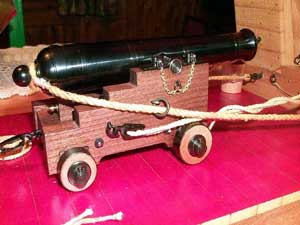 Орудия установленные на английский манер