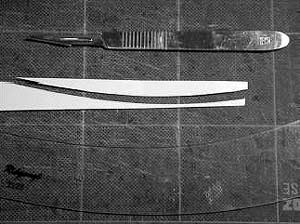 вырезать кромку рейки