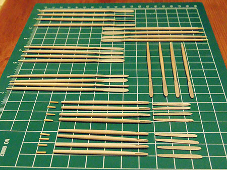 Весла для сборной модли из дерева от фирмы Amati