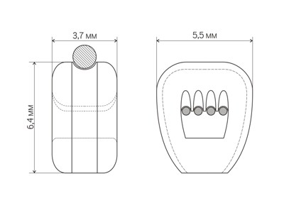 Чертеж штаг-блока
