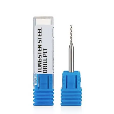 Сверло 0,3 мм из вольфрамовой стали, хвостовик 3,2 мм