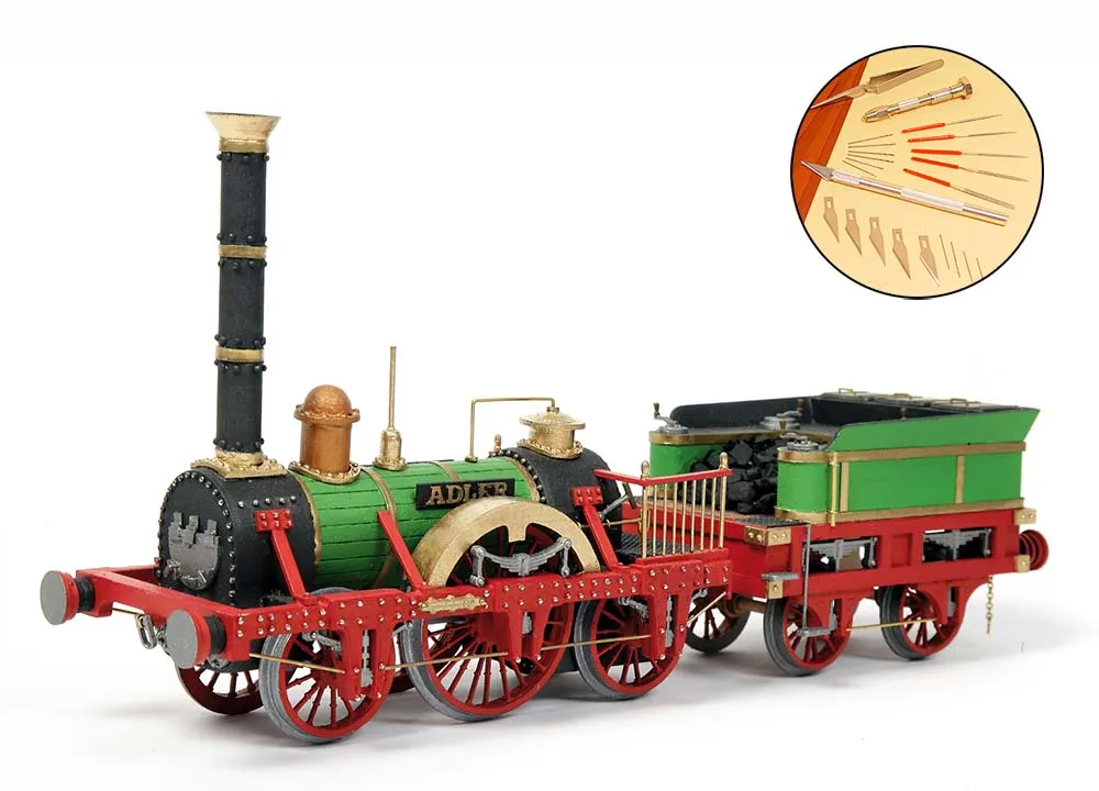 Модель паровоза ADLER + (Стартовый набор инструментов)