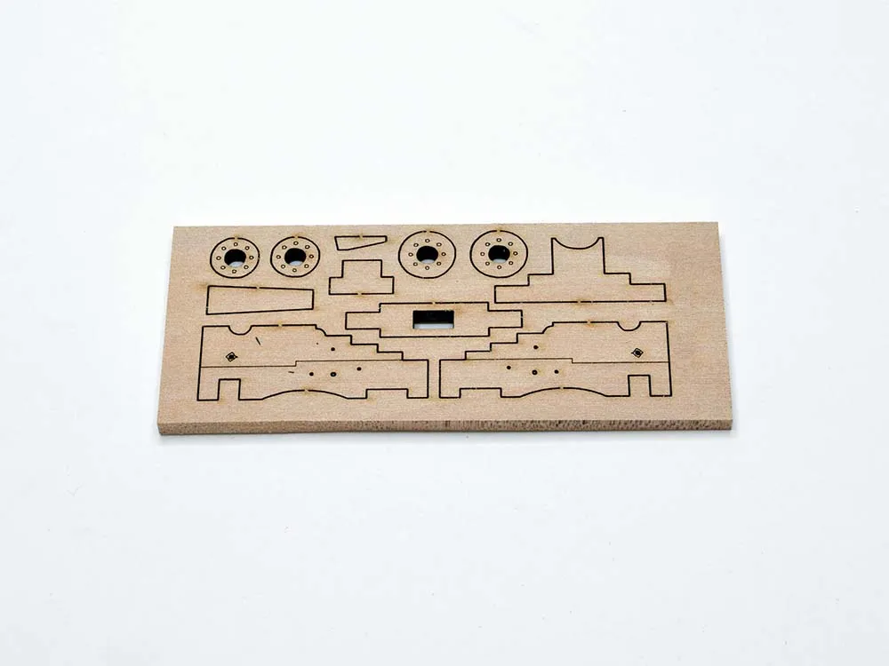 Станок для пушки XVIII век, 16,5 мм, 2 шт, масштаб 1:72