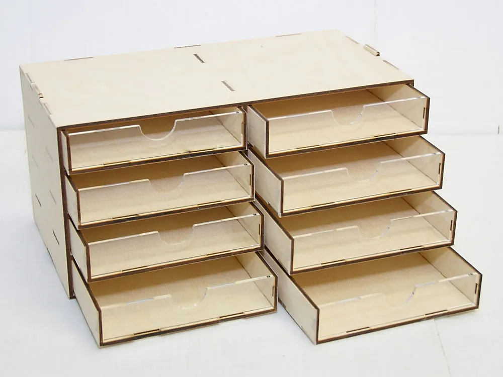 Модуль-органайзер на 8 низких ящиков