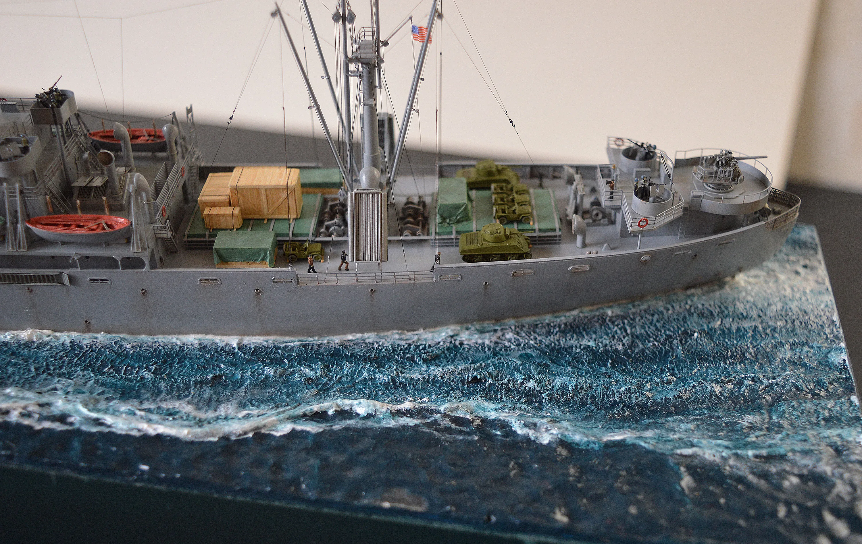 Модель корабля Диорама "Североморцы" - Верфь на Столе