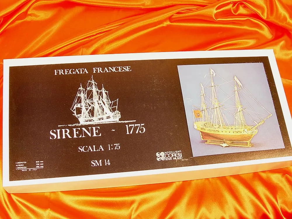 деревянная модель корабля Sirene