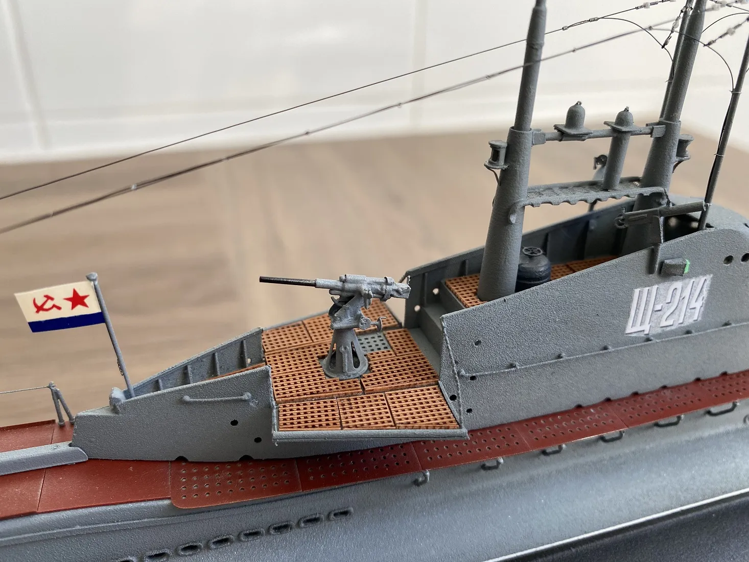 Модель корабля Подводная лодка Щ-214 - Верфь на Столе