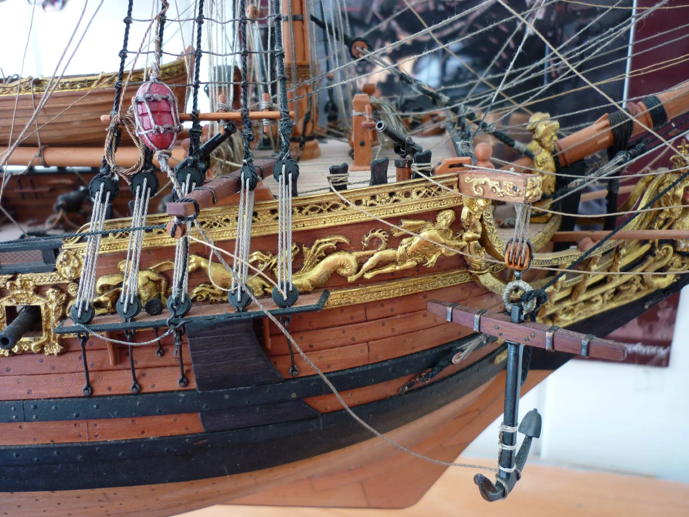 Модель корабля Королевская яхта «Royal Caroline», Англия - Верфь на Столе