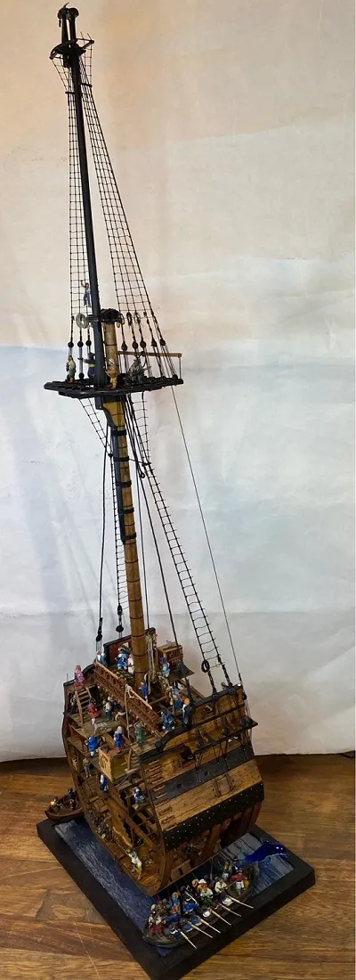 Модель корабля «Bonhomme Richard - Верфь на Столе