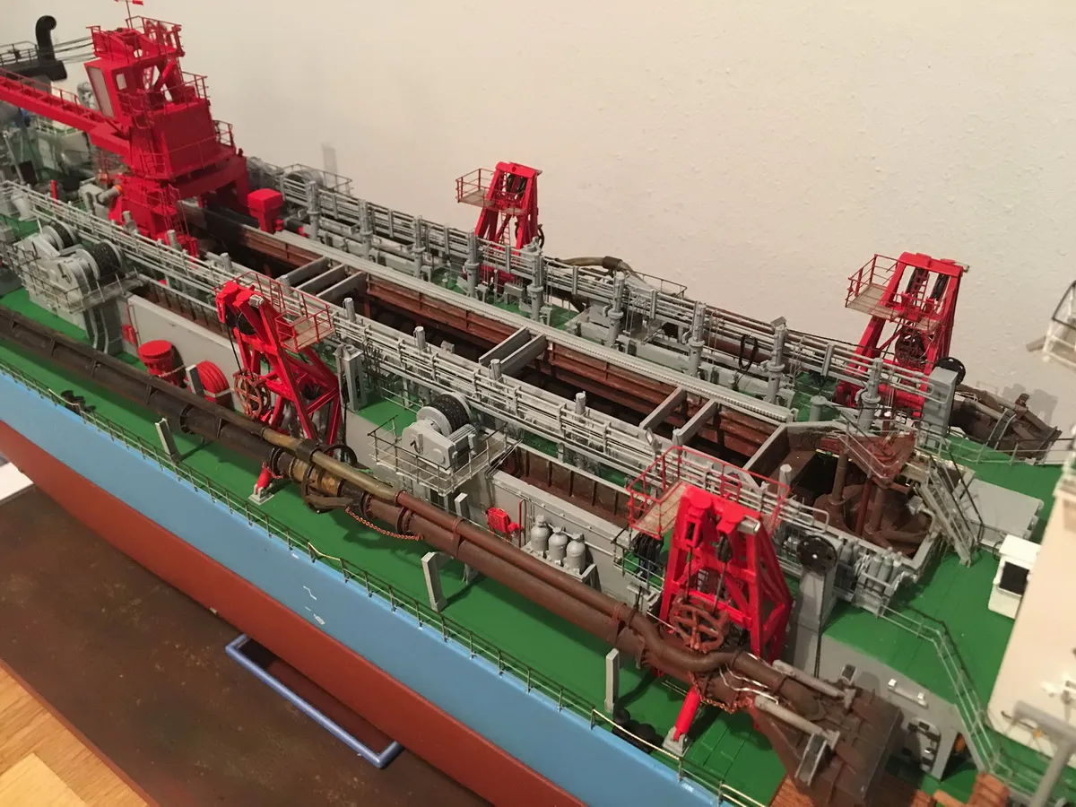 Модель корабля dredger "Josef Möbius" - Верфь на Столе