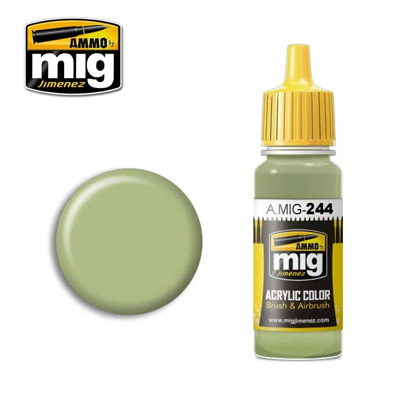 Краска акриловая DUCK EGG GREEN (BS 216) (зеленый утиное яйцо), Ammo Mig, 17 мл