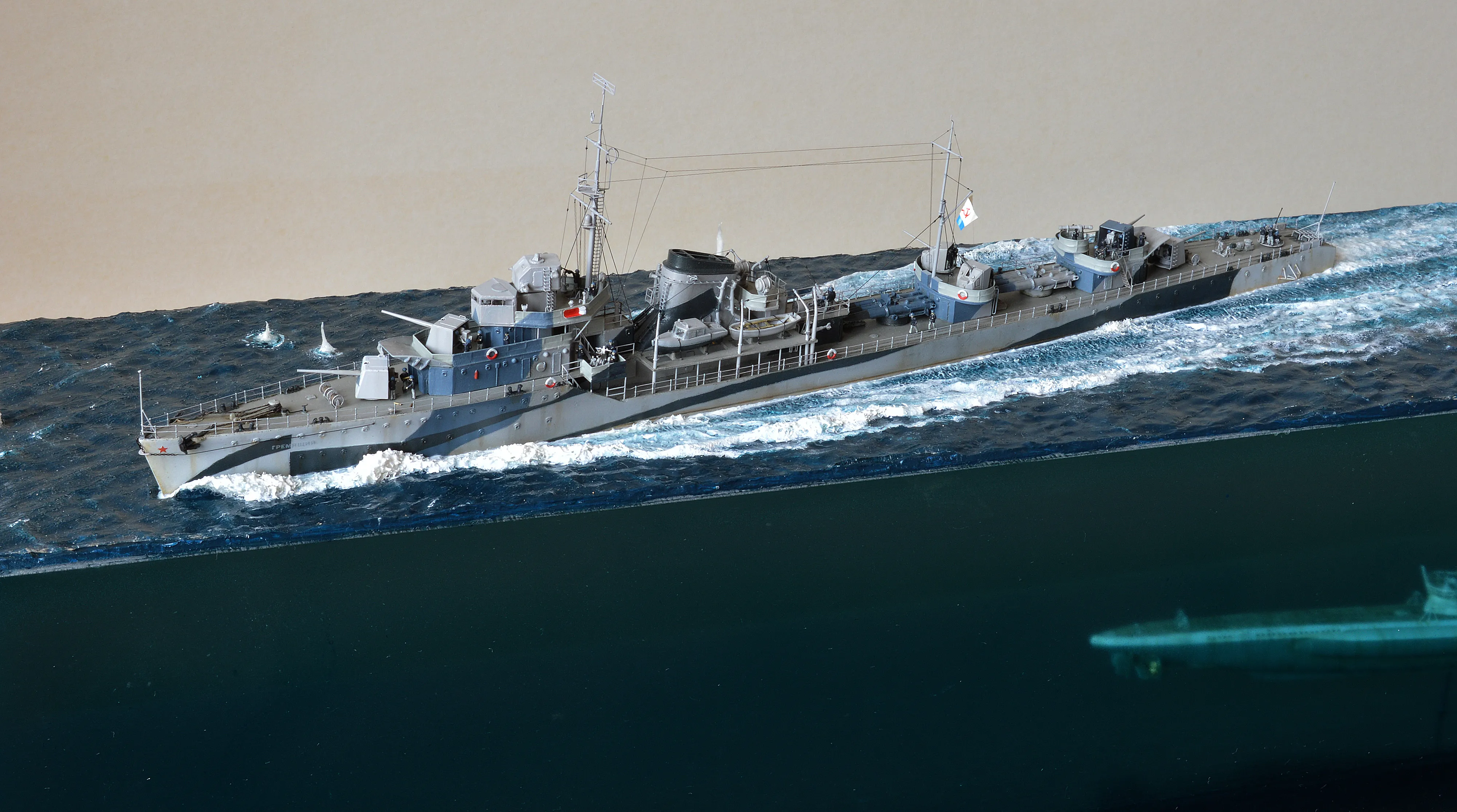 Модель корабля Диорама "Североморцы" - Верфь на Столе