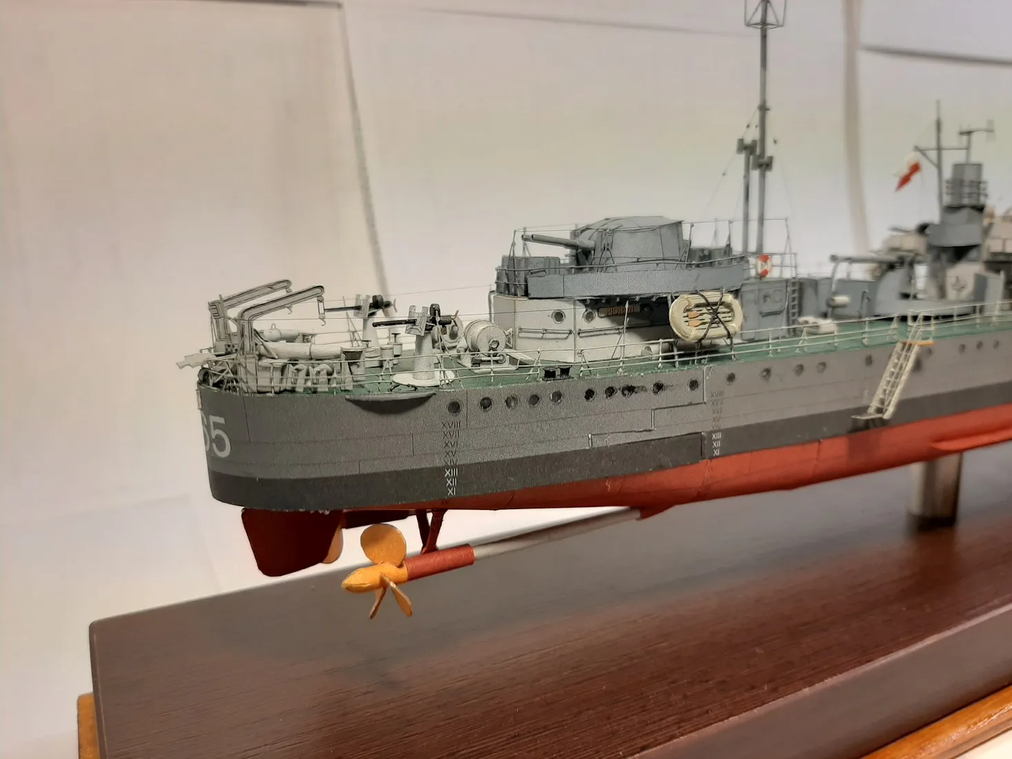 Модель корабля ORP "Piorun" - Верфь на Столе