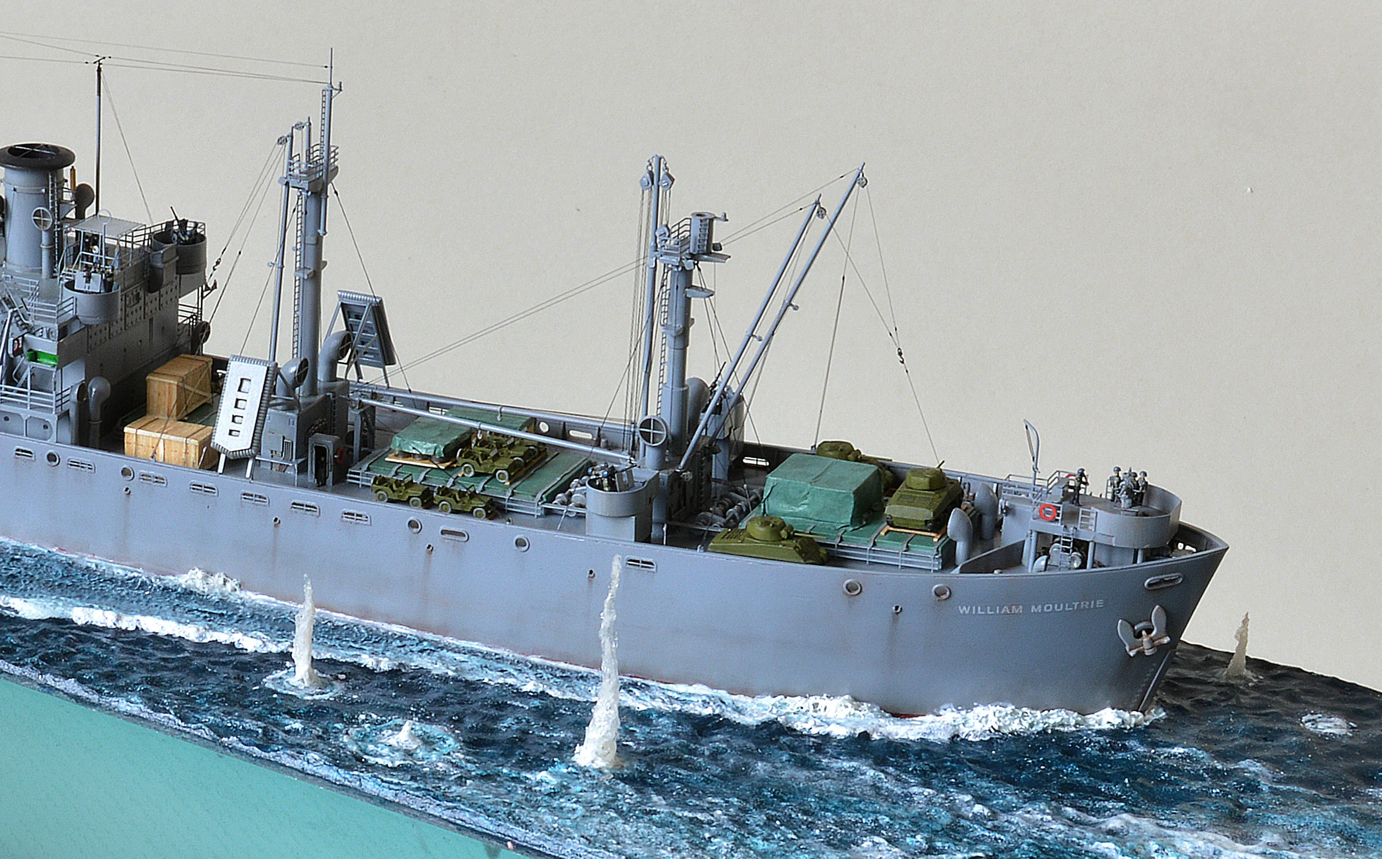 Модель корабля Диорама "Североморцы" - Верфь на Столе