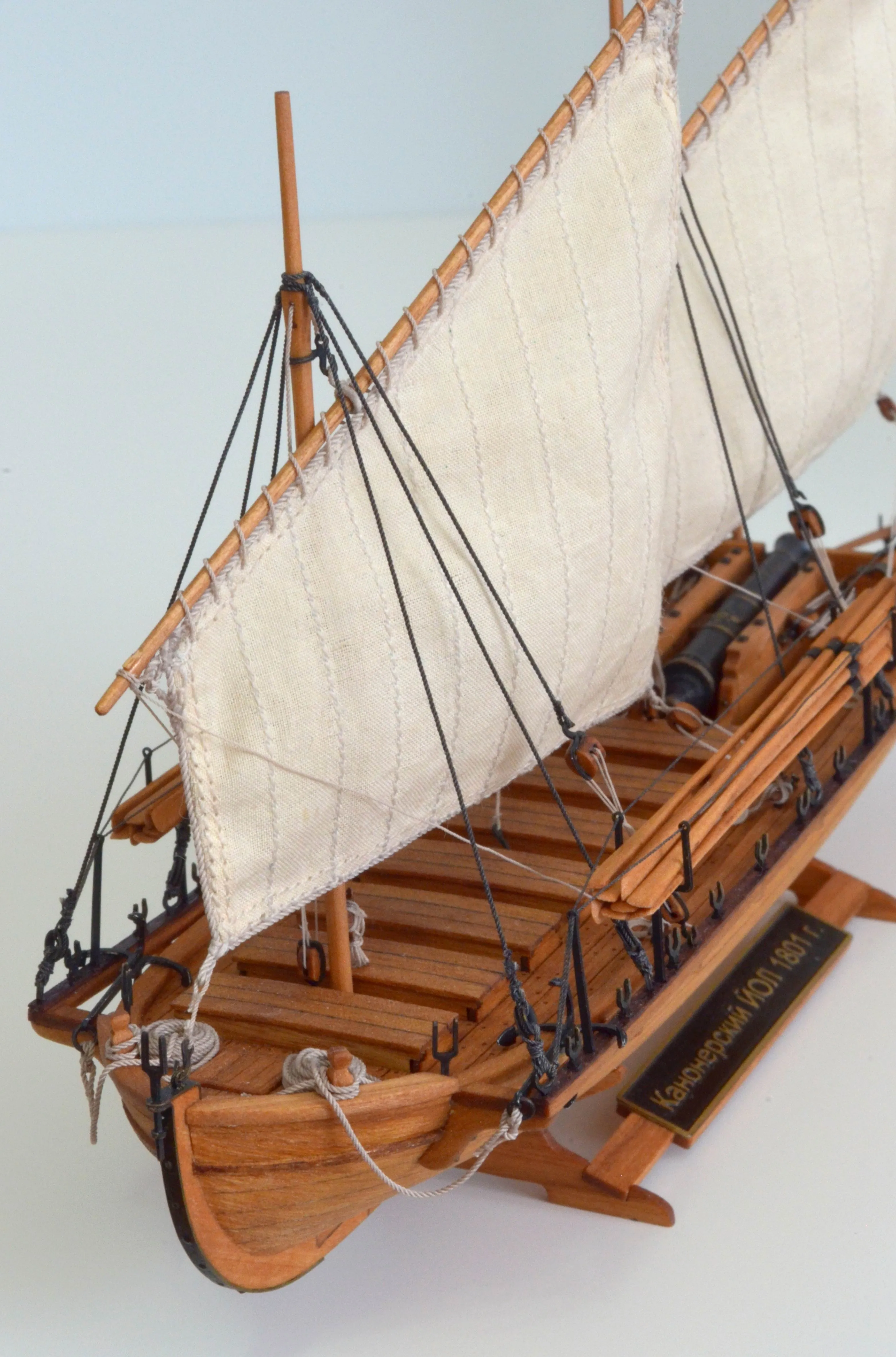 Модель корабля Канонерский Йол  - Верфь на Столе