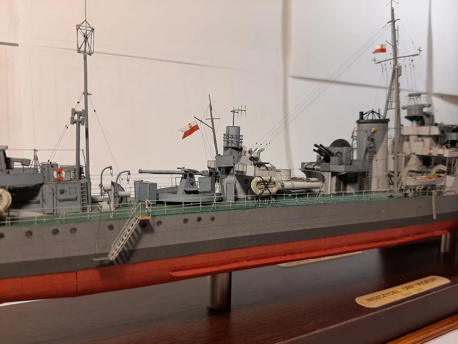 Модель корабля ORP "Piorun" - Верфь на Столе