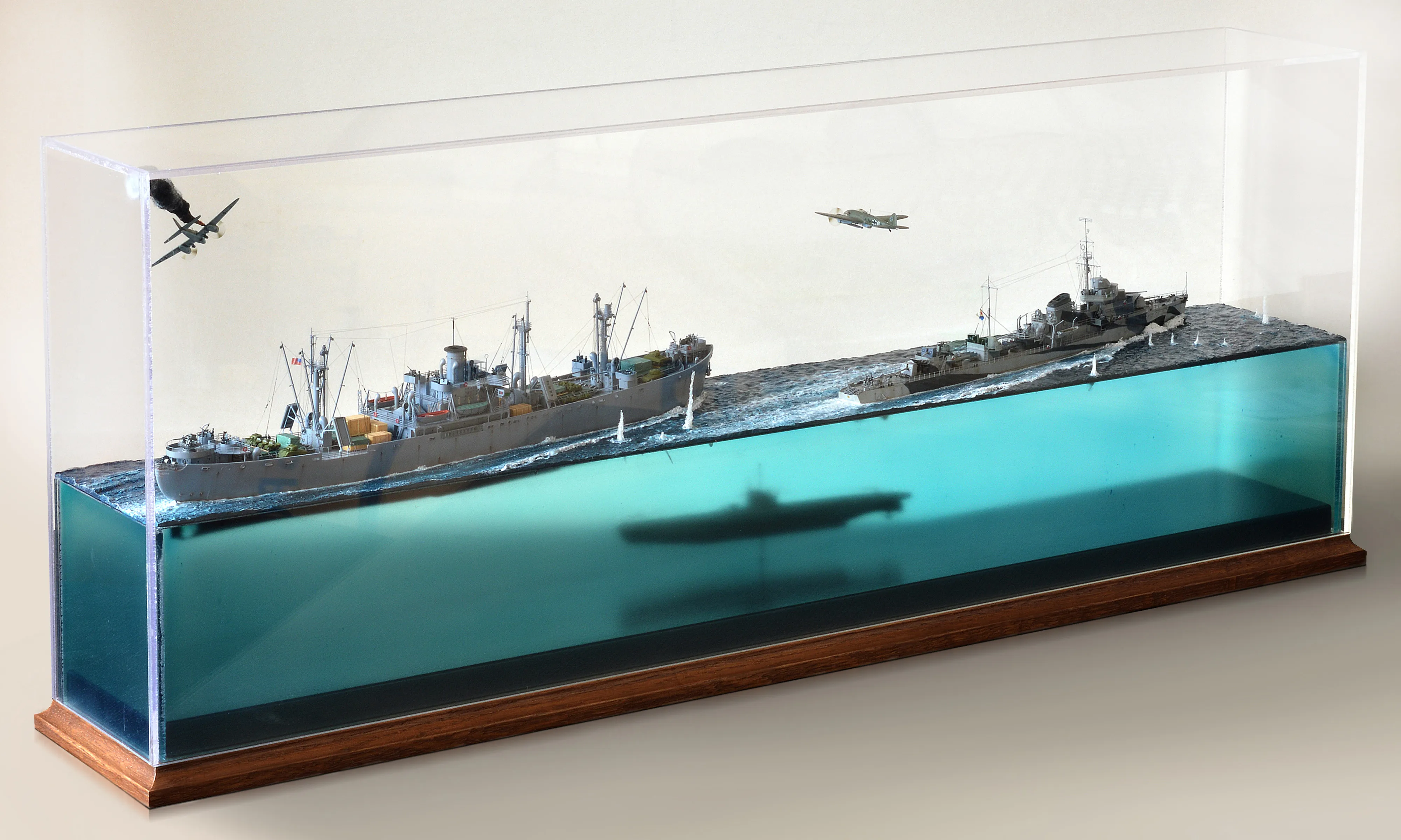 Модель корабля Диорама "Североморцы" - Верфь на Столе