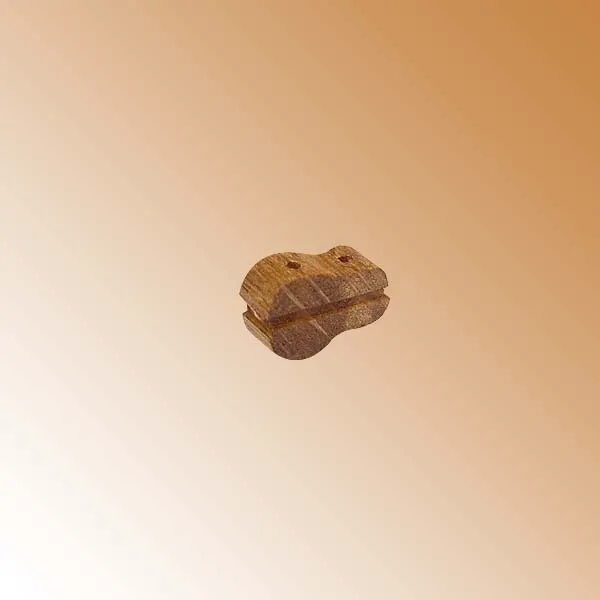 Комель-блок, одношкивный, орех, 10 мм, 4 шт