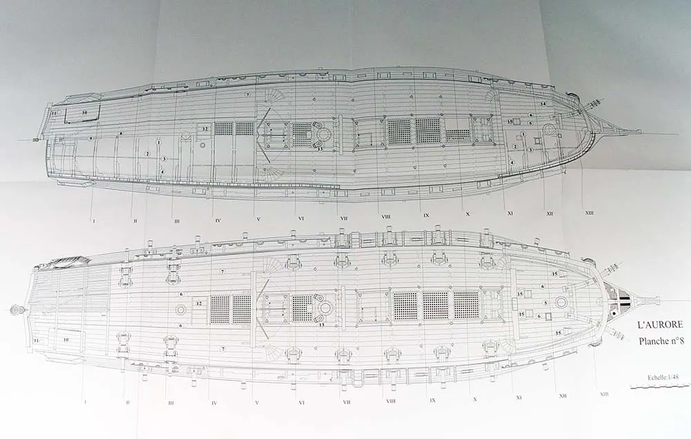 L'Aurore fregate legere 1697 + чертежи