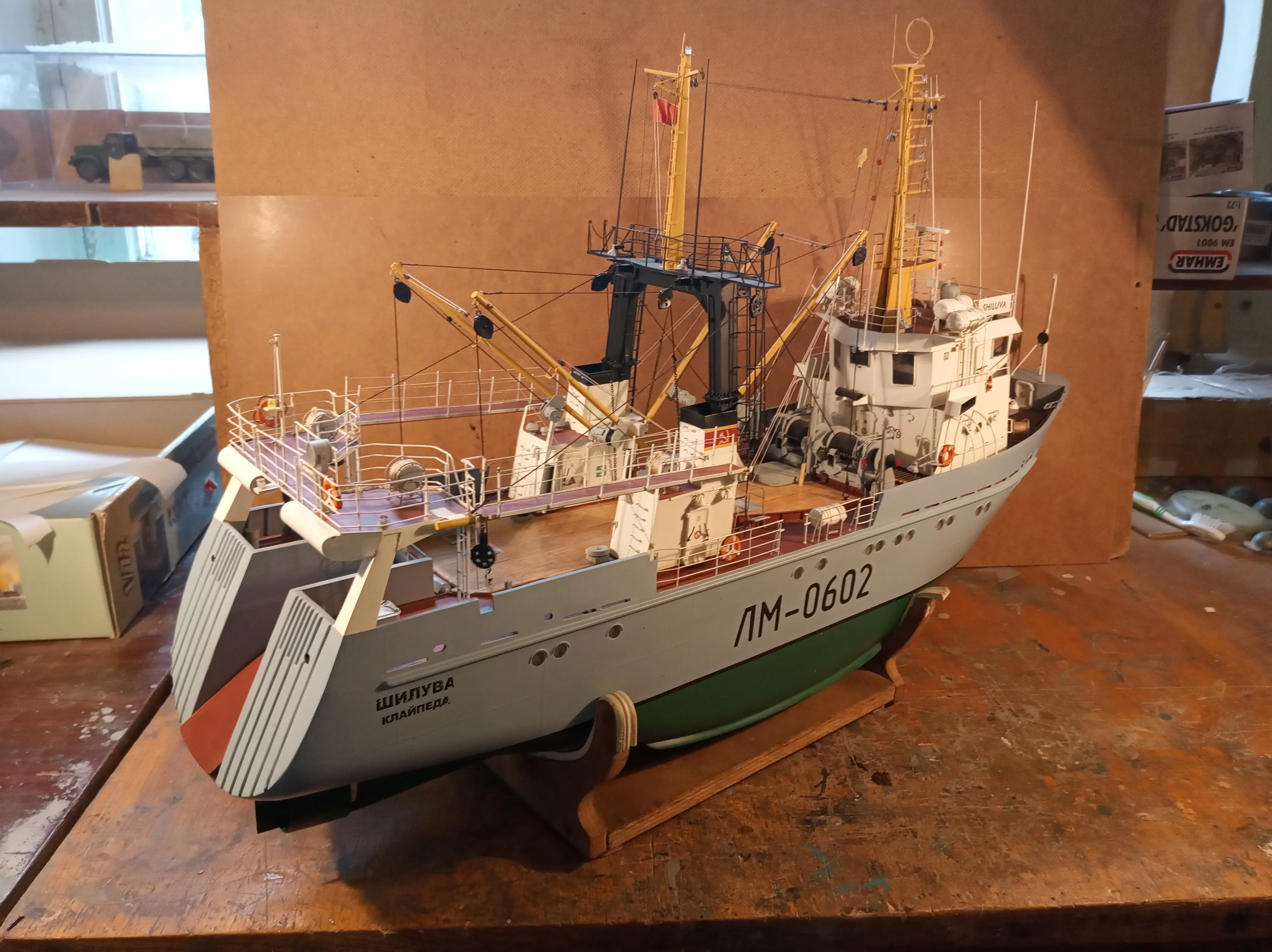 Модель корабля Рыболовный траулер "ШИЛУВА"  - Верфь на Столе