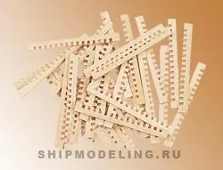 Заготовки для решеток, липа, 42х2 мм, 20 шт