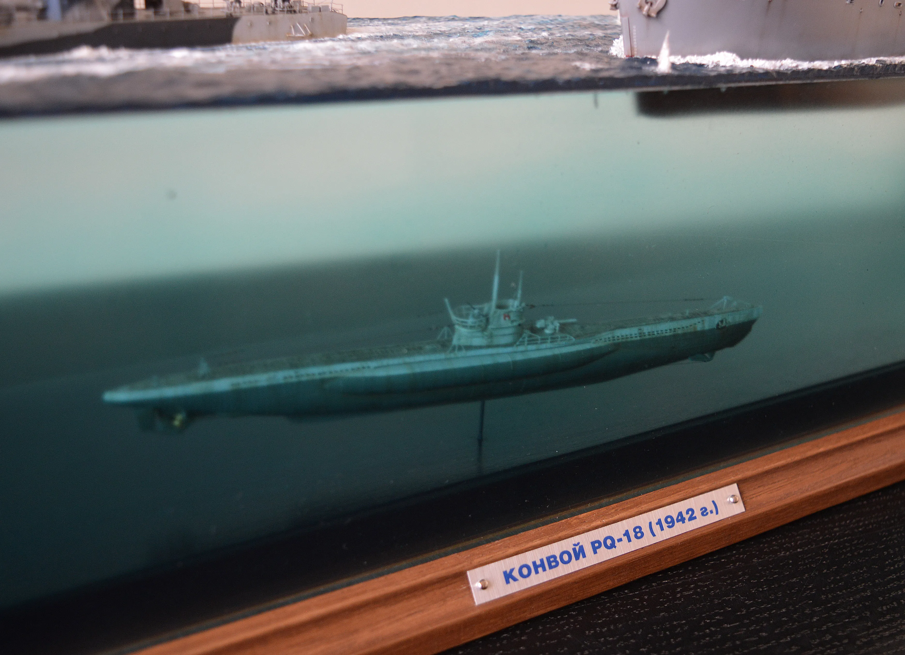 Модель корабля Диорама "Североморцы" - Верфь на Столе