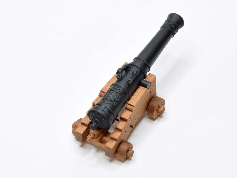 Станок для пушки XVIII век, 28 мм, 2 шт, масштаб 1:64