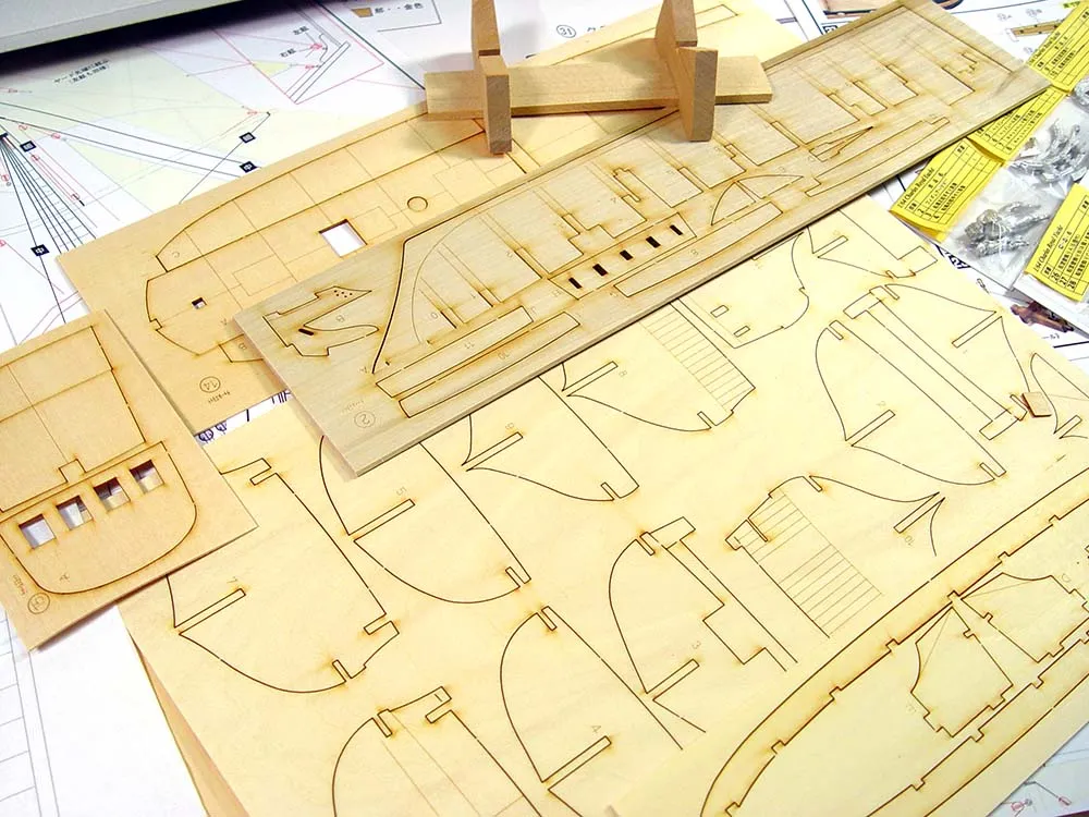 деревянная модель парусника Charles Royal Yacht 1674