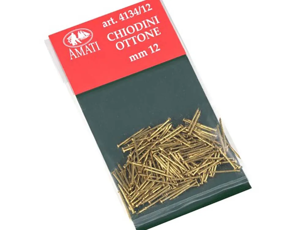 Гвоздь, латунь, 0,7х12 мм, 200 шт