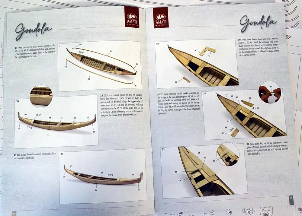 модель корабля Gondola Venetian