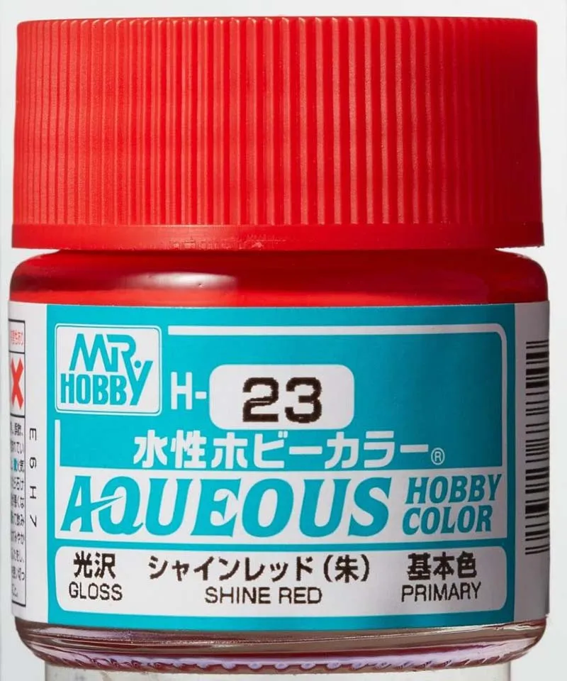Краска Mr Hobby, акриловая, сияюще-красная глянцевая, H 23, 10 мл