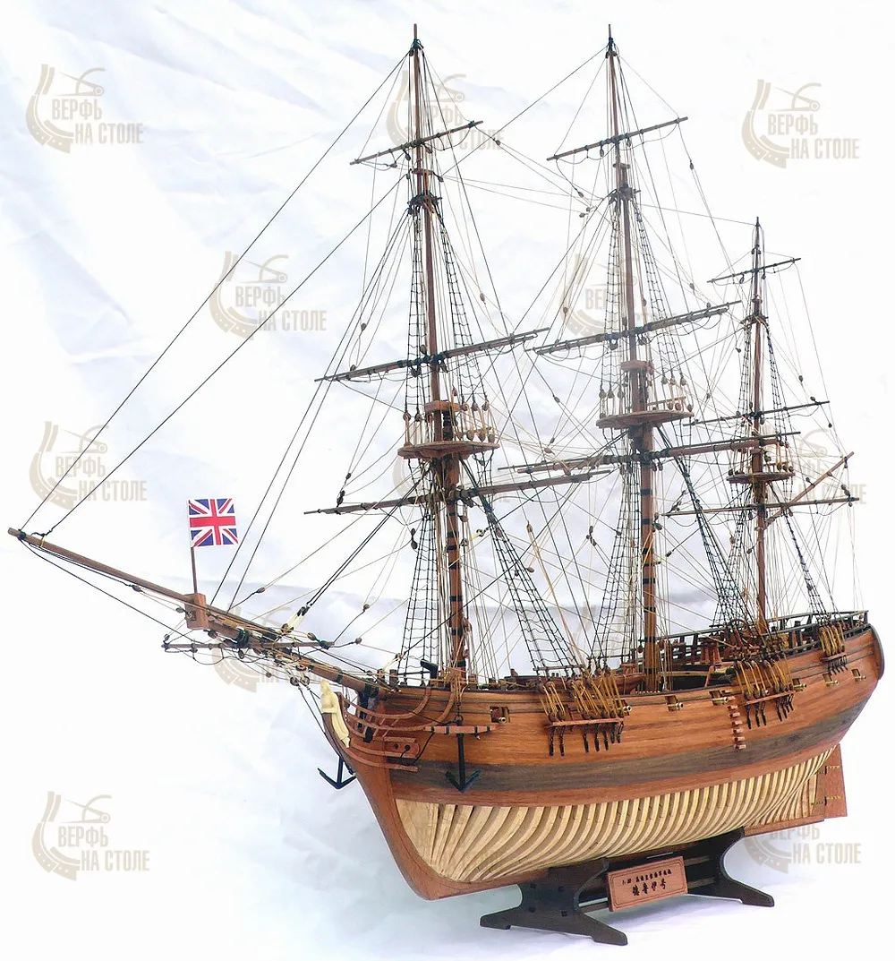 модель корабля для сборки HMS Druid