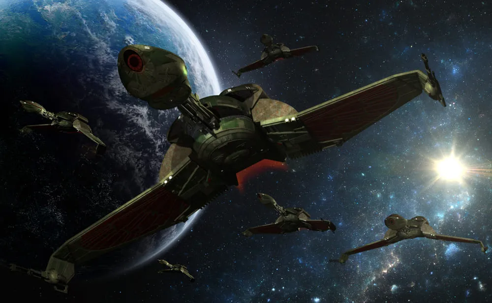 Космический корабль Klingon Bird-of-prey, сериал Star Trek