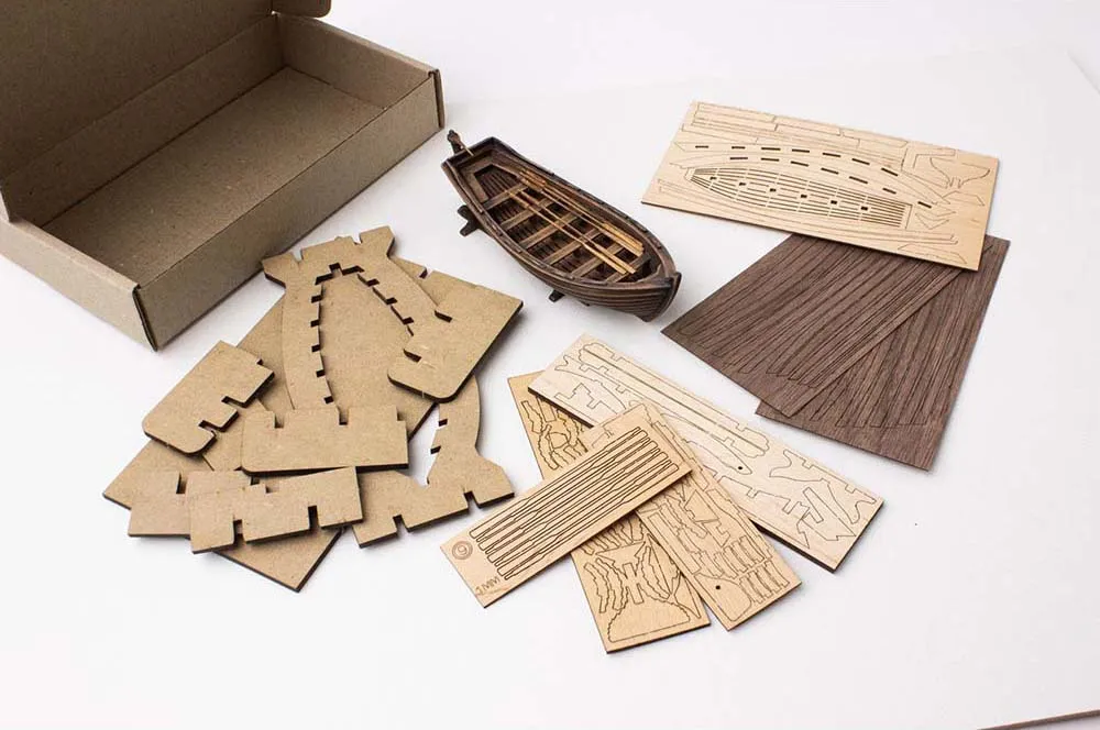 Шлюпка XV века, 136 мм