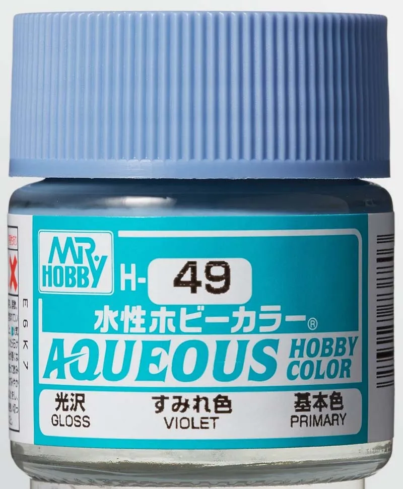 Краска Mr Hobby, акриловая, фиолетовая глянцевая, H 49, 10 мл