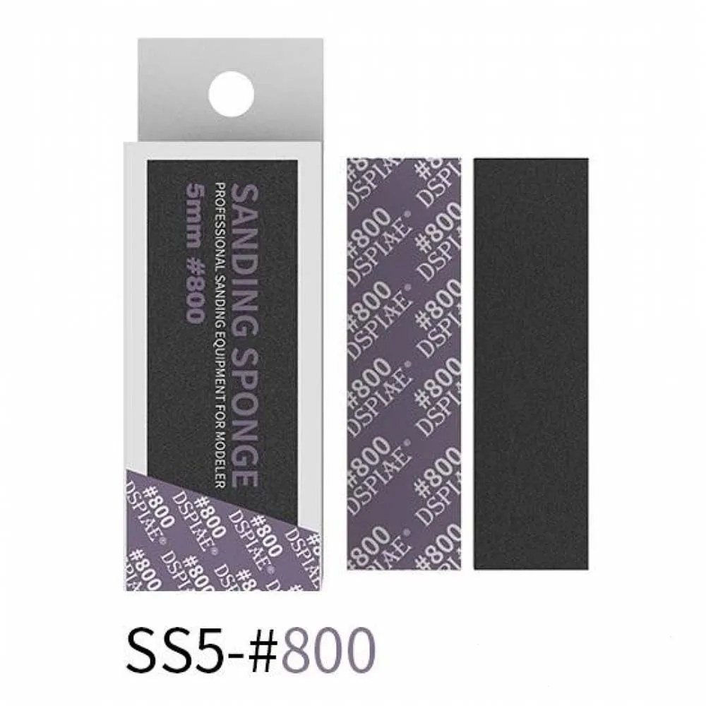 Шлифовальная губка 5 мм, зернистость 800, 5 шт