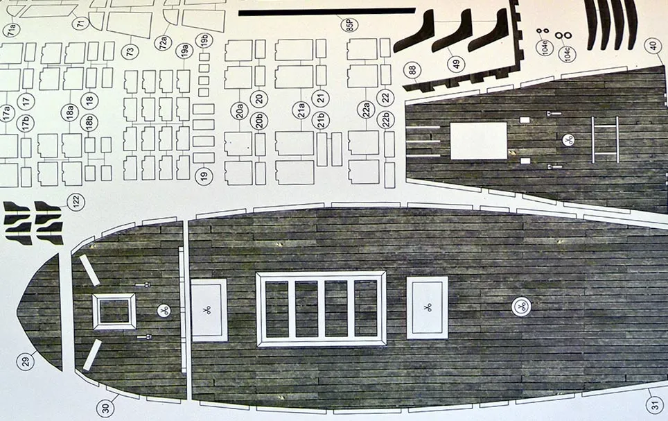 Модель из бумаги "Чёрная Жемчужина"