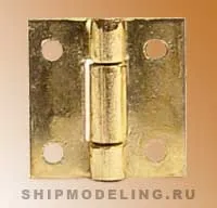 Петля, под латунь, 25х10 мм, 2 шт